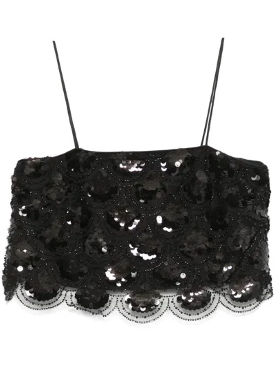 ROTATE BIRGER CHRISTENSEN ROTATE BIRGER CHRISTENSEN SEQUINS CROP TOP