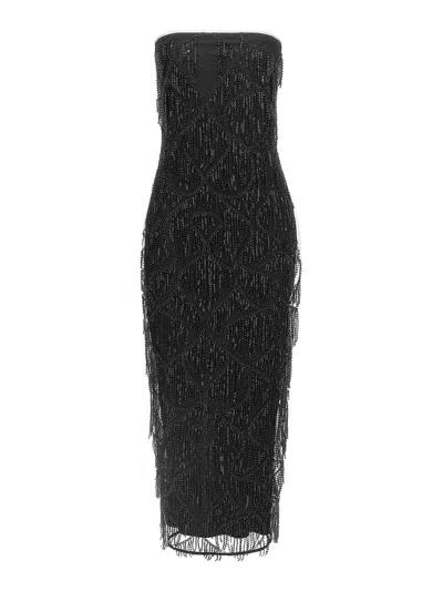 ROTATE BIRGER CHRISTENSEN VESTIDO MIDI - NEGRO