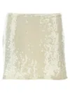 Rotate Birger Christensen White Mini-skirt With Sequins In White