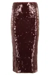Rotate Birger Christensen Sequins Pencil Skirt In Multi
