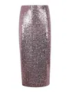 Rotate Birger Christensen Rotate Birgerchristensen Sequins Pencil Skirt In Pink