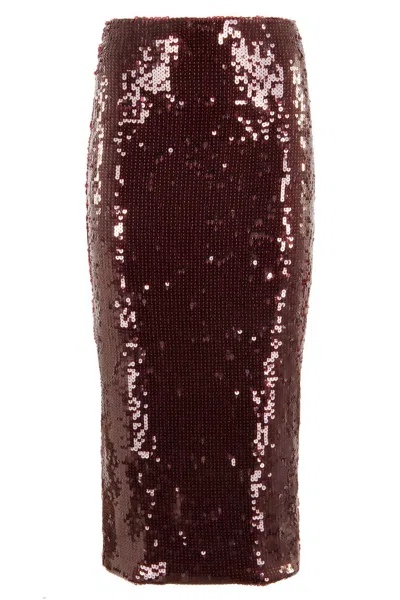 ROTATE BIRGER CHRISTENSEN SEQUINS PENCIL SKIRT