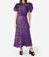 Rotate Birger Christensen Puff-sleeve Sequinned Maxi Dress In Multi