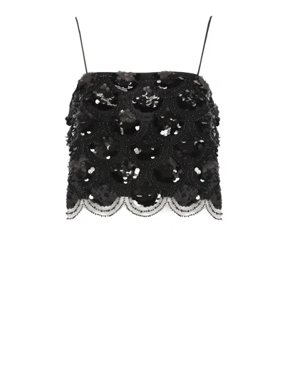 ROTATE BIRGER CHRISTENSEN SEQUINS TOP CROP