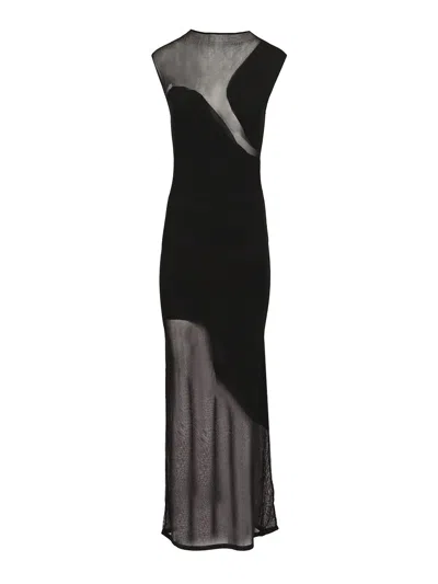 Rotate Birger Christensen Sheer Knit Maxi Dress
