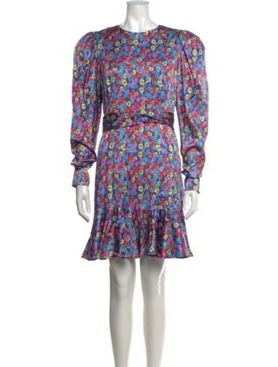 Pre-owned Rotate Birger Christensen Shelly Dress Mini Dress In Purple