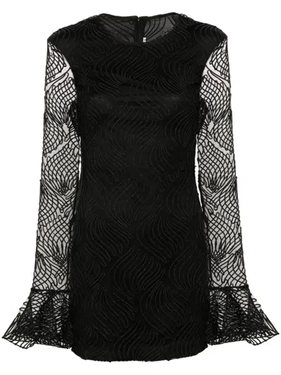 ROTATE BIRGER CHRISTENSEN ROTATE BIRGER CHRISTENSEN SHINY MINI FLOUNCE DRESS