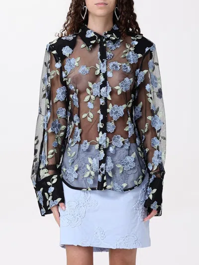 ROTATE BIRGER CHRISTENSEN SHIRT ROTATE WOMAN COLOR BLACK,G46447002