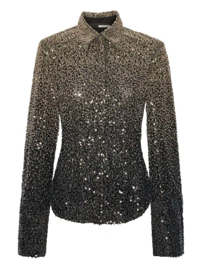 ROTATE BIRGER CHRISTENSEN SHIRT WITH DEGRADÉ SEQUINS ROTATE