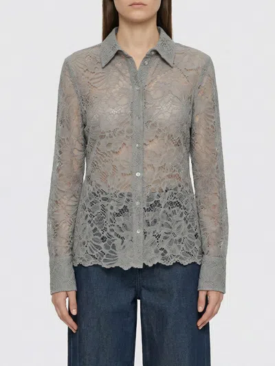 Rotate Birger Christensen Shirt Rotate Woman Color Grey In Gray