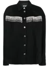 Rotate Birger Christensen Rotate Birgerchristensen Twill Oversized Shirt In Black