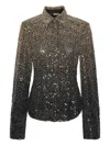 Rotate Birger Christensen Beaded Embellishments Shirt In Gray