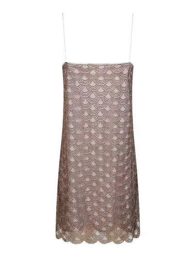 Rotate Birger Christensen Short Dress In Gray