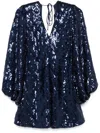 Rotate Birger Christensen Sequinned Mini Dress In Blue