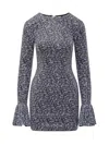 Rotate Birger Christensen Short Dress With Sequins In Purple