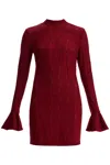 Rotate Birger Christensen Minikleid Aus Spitze In Ruby Wine (red)