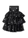 Rotate Birger Christensen Rotate Satin Ruffled Mini Dress