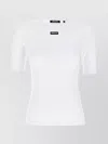 Rotate Birger Christensen Logo-patch Short-sleeve T-shirt In White