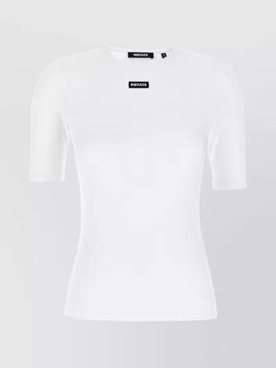 ROTATE BIRGER CHRISTENSEN SHORT SLEEVE CREW NECK T-SHIRT