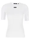 Rotate Birger Christensen Logo-patch Short-sleeve T-shirt In White
