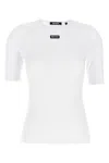 Rotate Birger Christensen Logo-patch Short-sleeve T-shirt In White