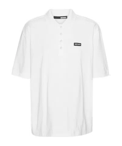 Rotate Birger Christensen Short-sleeved Logo Polo Shirt In White