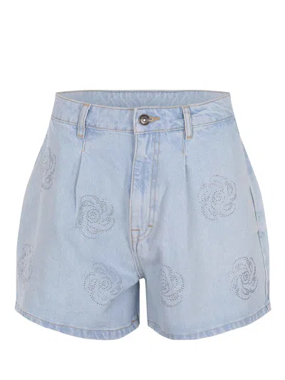 Rotate Birger Christensen Shorts Rotate In Blue