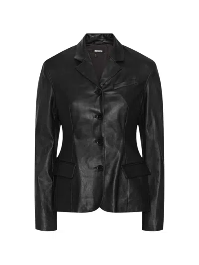 Rotate Birger Christensen Single-breasted Blazer In Black
