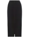Rotate Birger Christensen Embellished Viscose Blend Maxi Skirt In Black