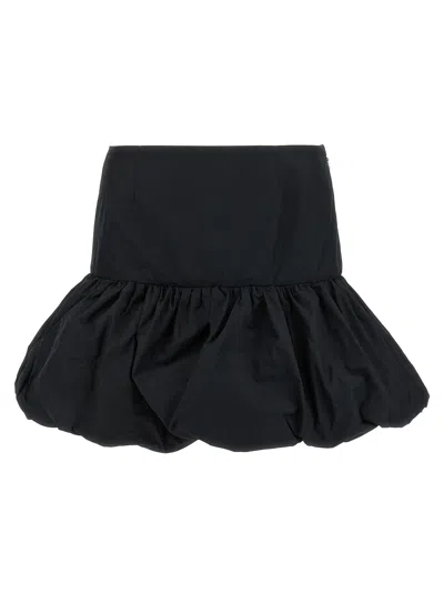 Rotate Birger Christensen High Waist Bubble Hem Mini Skirt In Blue