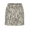 Rotate Birger Christensen Rotate Animal Print Textured Skirt With Form-fitting Design In Multi