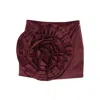 Rotate Birger Christensen Flower-embellished Mini Skirt In Purple