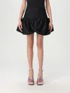 Rotate Birger Christensen Rotate High-waisted Mini Skirt In Textured Jacquard In Black