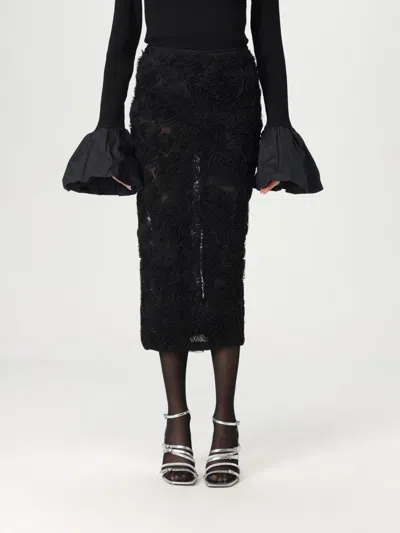 ROTATE BIRGER CHRISTENSEN SKIRT ROTATE WOMAN COLOR BLACK,G52715002