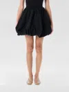 Rotate Birger Christensen Rotate High-waisted Mini Skirt In Textured Jacquard In Black