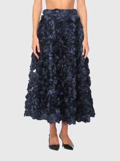 ROTATE BIRGER CHRISTENSEN SKIRT ROTATE WOMAN COLOR BLUE,H25442009