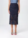 Rotate Birger Christensen Skirt Rotate Woman Color Blue In Blue