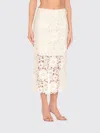 Rotate Birger Christensen Lace Pencil Skirt With Embroidery