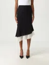 Rotate Birger Christensen Layered Asymmetric Hem Skirt