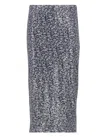 Rotate Birger Christensen Ladies Vibrant Floral Outline Midi Pencil Skirt In Purple