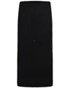 Rotate Birger Christensen Midi Skirt Rotate Made Of Bouclé In Black