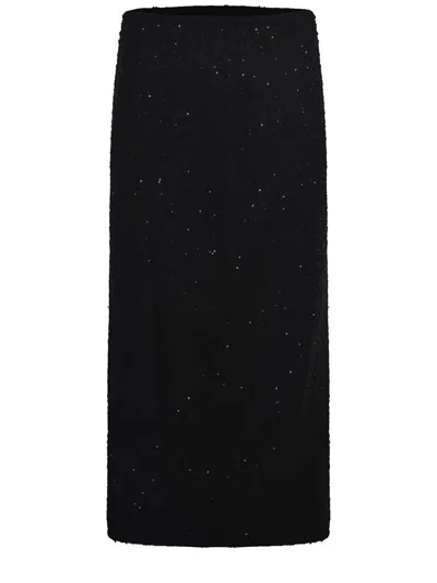 Rotate Birger Christensen Midi Skirt Rotate In Black