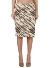 Rotate Birger Christensen Rotate Keisha Patterned Midi Skirt In Multicolour