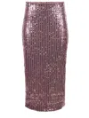 Rotate Birger Christensen Rotate Birgerchristensen Sequins Pencil Skirt In Pink