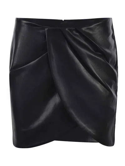 Rotate Birger Christensen Skit Otate In Eco-leather In Black