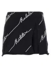 Rotate Birger Christensen Rotate Women Cotton Blend Shorts With Contrasting Logo