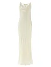 Rotate Birger Christensen Lace-trimmed Silk Satin Slip Dress In Neutral