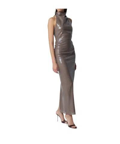 Rotate Birger Christensen Sleeveless Dress In Brown