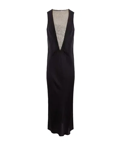 Rotate Birger Christensen Sleeveless Mid-length Dress In Black