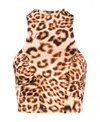 Rotate Birger Christensen Sleeveless Vest With Round Neck In Nude